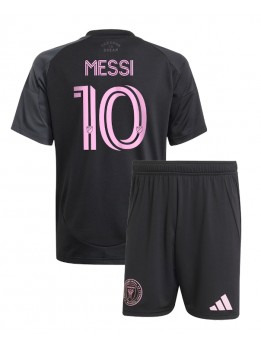Inter Miami Lionel Messi #10 Replika Borta Kläder Barn 2025-26 Kortärmad (+ byxor)